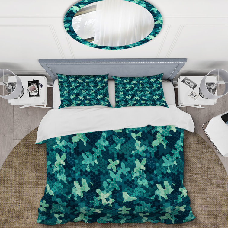 Bless international Trendy Blue Military Camouflage Microfiber